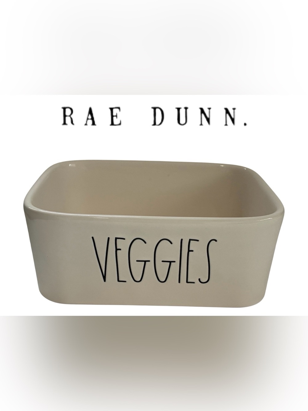 RAE DUNN VEGGIES CERAMIC SERVING DISH